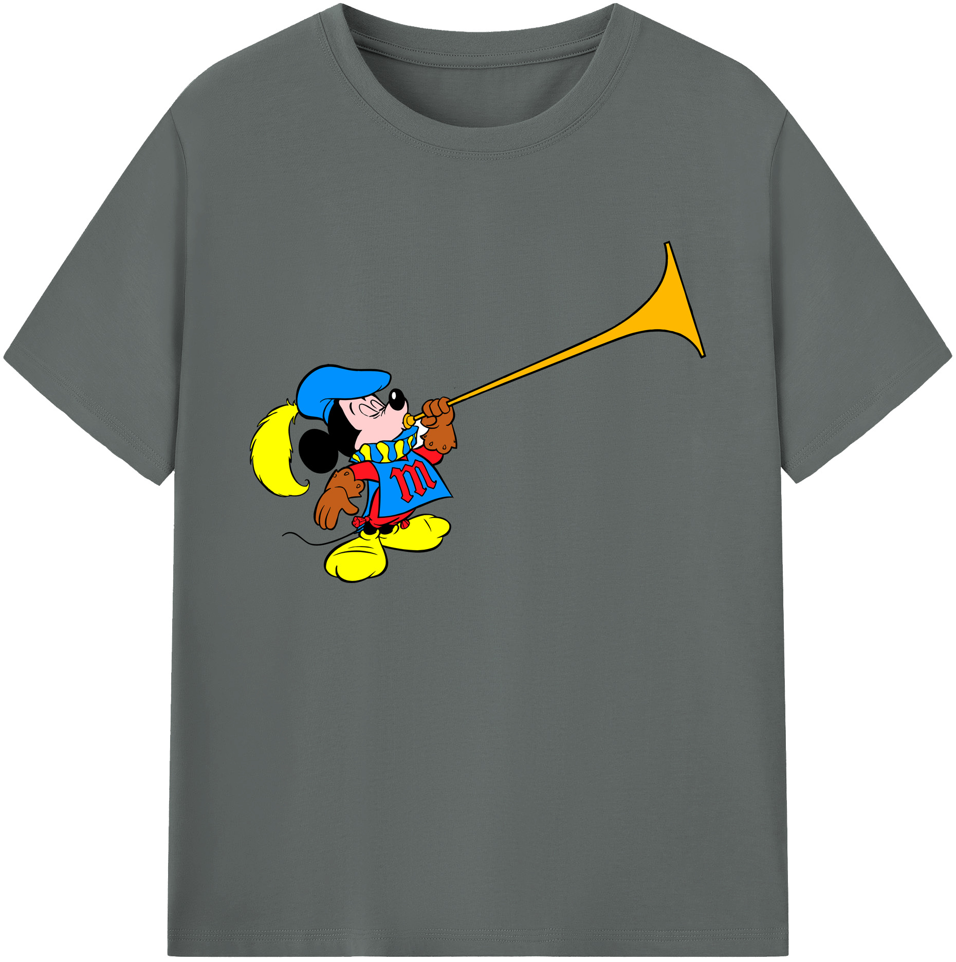 ミッキーマウス Mickey Mouse 綿100％ メンズ半袖Tシャツ｜肌触りやわらか＆通気性